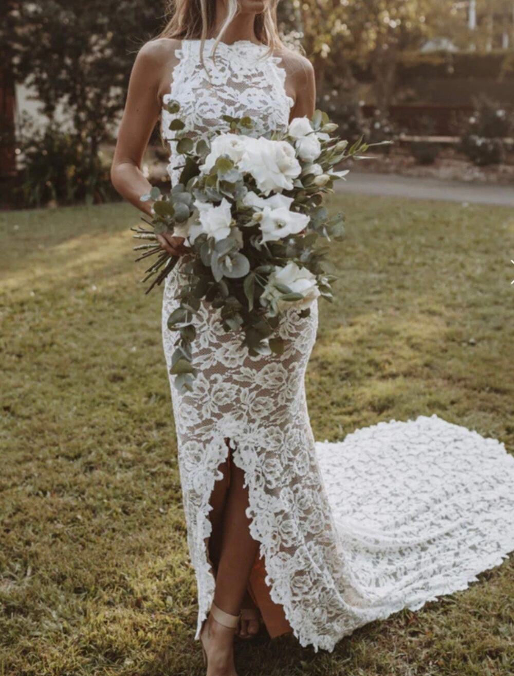 NWT Grace Loves Lace Alexandra Gown Ivory Size Large Unaltered